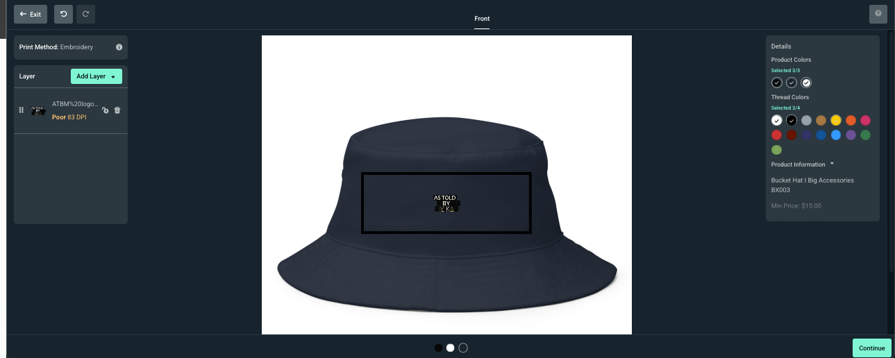 preview of hat for streamlabs merch store